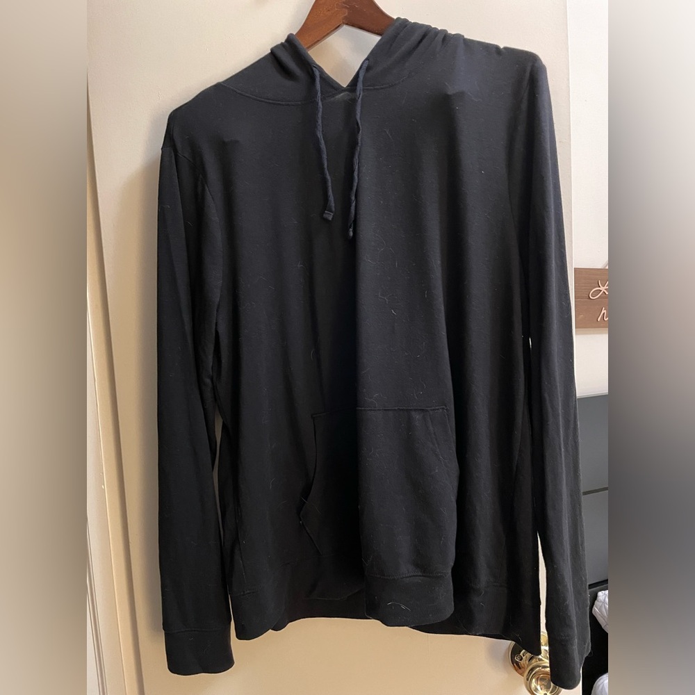 Old Navy black super soft hoodie, size L